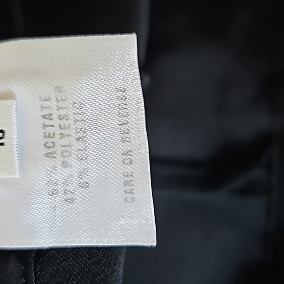 St. John Evening by Marie Gray Demure liquid satin black straight leg pants 16 - Picture 9 of 11